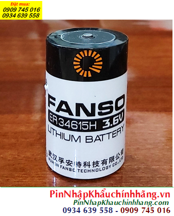 Fanso ER34615H, Pin nuôi nguồn PLC lithium 3.6v Fanso ER34615H D 19000mAh